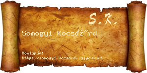 Somogyi Kocsárd névjegykártya