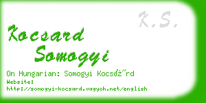 kocsard somogyi business card